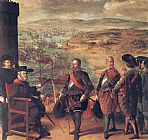 English Canvas Paintings - Defence of Cadiz against the English